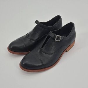 KORK-EASE Niseda Womens Black Leather Oxfords Shoes Size 6